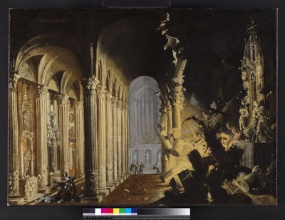 King Asa of Judah Destroying the Statue of Priapus by Francois de Nome